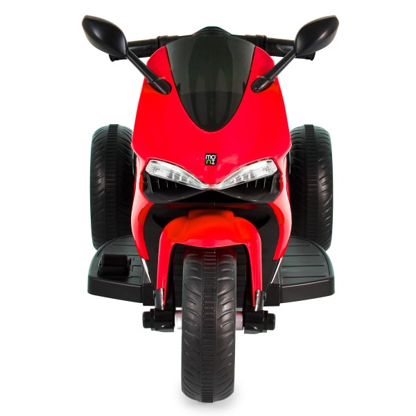 Motocicletă Electrică Moni Nairobi Red, 2 Motoare 25W, MP3+USB, Lumini, 6V 7Ah, 3-8 Ani