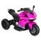 Motocicletă Electrică Moni Nairobi Pink, 2 Motoare 25W, MP3+USB, Lumini, 6V 7Ah, 3-8 Ani