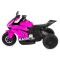 Motocicletă Electrică Moni Nairobi Pink, 2 Motoare 25W, MP3+USB, Lumini, 6V 7Ah, 3-8 Ani