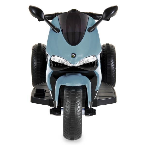 Motocicletă Electrică Moni Nairobi Grey, 2 Motoare 25W, MP3+USB, Lumini, 6V 7Ah, 3-8 Ani