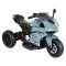 Motocicletă Electrică Moni Nairobi Grey, 2 Motoare 25W, MP3+USB, Lumini, 6V 7Ah, 3-8 Ani