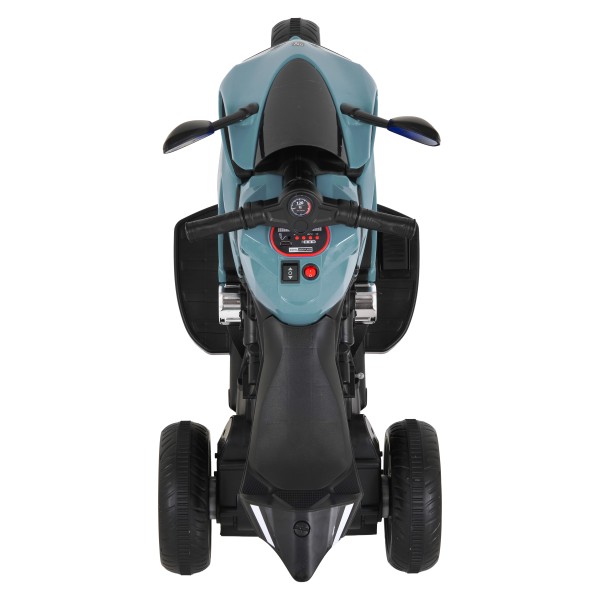 Motocicletă Electrică Moni Nairobi Grey, 2 Motoare 25W, MP3+USB, Lumini, 6V 7Ah, 3-8 Ani