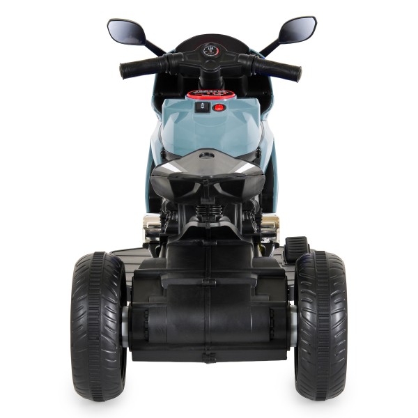 Motocicletă Electrică Moni Nairobi Grey, 2 Motoare 25W, MP3+USB, Lumini, 6V 7Ah, 3-8 Ani