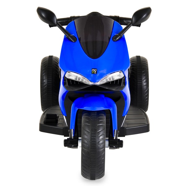 Motocicletă Electrică Moni Nairobi Blue, 2 Motoare 25W, MP3+USB, Lumini, 6V 7Ah, 3-8 Ani