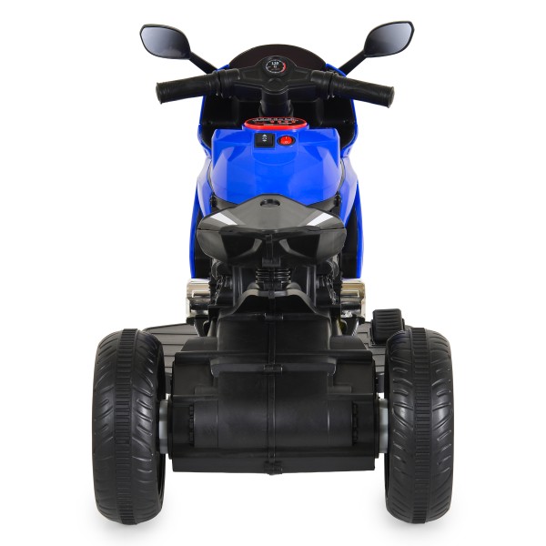 Motocicletă Electrică Moni Nairobi Blue, 2 Motoare 25W, MP3+USB, Lumini, 6V 7Ah, 3-8 Ani