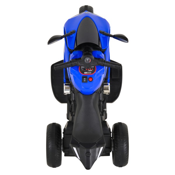 Motocicletă Electrică Moni Nairobi Blue, 2 Motoare 25W, MP3+USB, Lumini, 6V 7Ah, 3-8 Ani