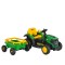 Tractor Electric Moni Terron Green cu Remorcă și Lopată, 12V, 3 Viteze, Telecomandă 2.4 GHz, 3-8 Ani
