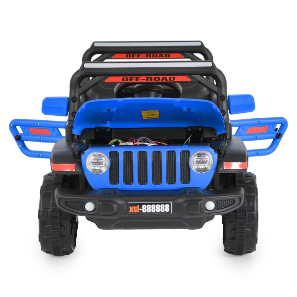 Jeep Electric Moni Tango Blue, 12V, Funcție Balansare, Uși Mobile, Telecomandă 2.4 GHz, 3 Ani+
