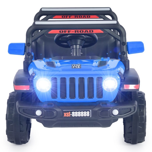 Jeep Electric Moni Tango Blue, 12V, Funcție Balansare, Uși Mobile, Telecomandă 2.4 GHz, 3 Ani+