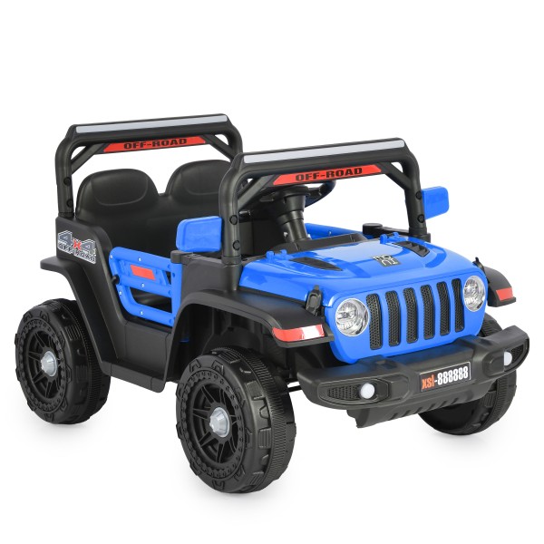 Jeep Electric Moni Tango Blue, 12V, Funcție Balansare, Uși Mobile, Telecomandă 2.4 GHz, 3 Ani+