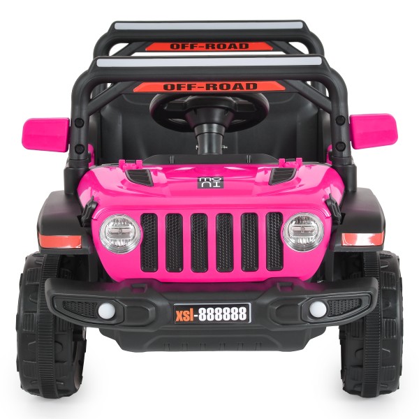 Jeep Electric Moni Tango Pink, 12V, Funcție Balansare, Uși Mobile, Telecomandă 2.4 GHz, 3 Ani+