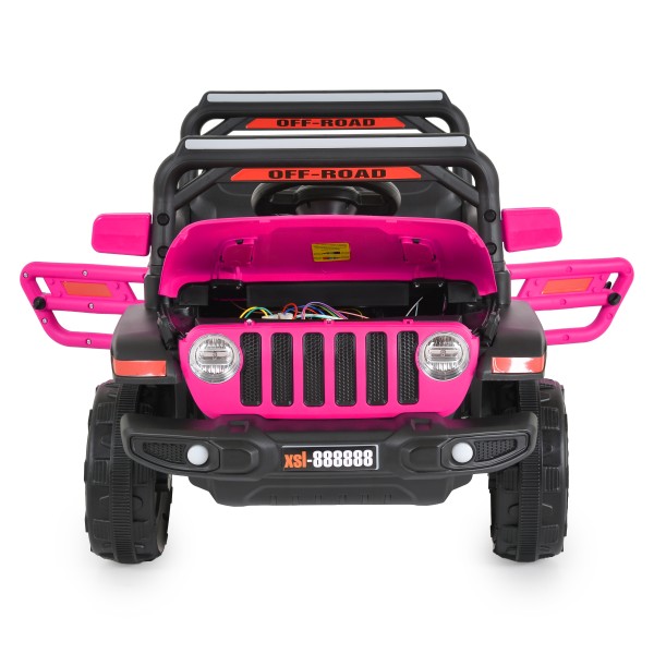 Jeep Electric Moni Tango Pink, 12V, Funcție Balansare, Uși Mobile, Telecomandă 2.4 GHz, 3 Ani+