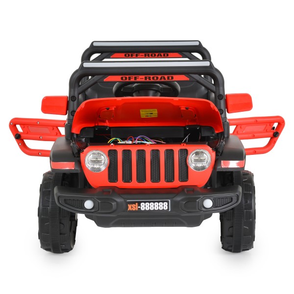 Jeep Electric Moni Tango Red, 12V, Funcție Balansare, Uși Mobile, Telecomandă 2.4 GHz, 3 Ani+