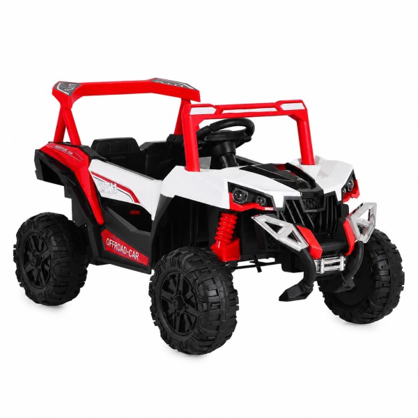 Jeep Electric Moni Gobi Go Red, 12V, Funcție Balansare, Uși Mobile, Telecomandă 2.4 GHz, 3-8 Ani