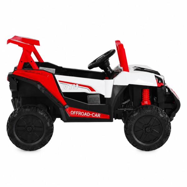 Jeep Electric Moni Gobi Go Red, 12V, Funcție Balansare, Uși Mobile, Telecomandă 2.4 GHz, 3-8 Ani