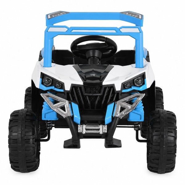 Jeep Electric Moni Gobi Go Blue, 12V, Funcție Balansare, Uși Mobile, Telecomandă 2.4 GHz, 3-8 Ani