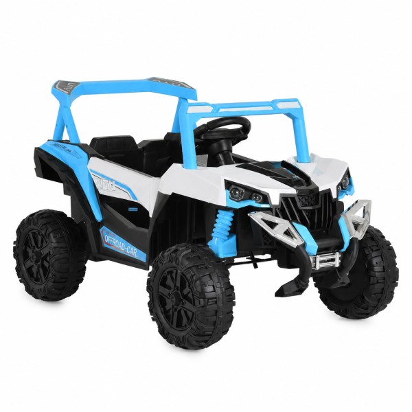 Jeep Electric Moni Gobi Go Blue, 12V, Funcție Balansare, Uși Mobile, Telecomandă 2.4 GHz, 3-8 Ani