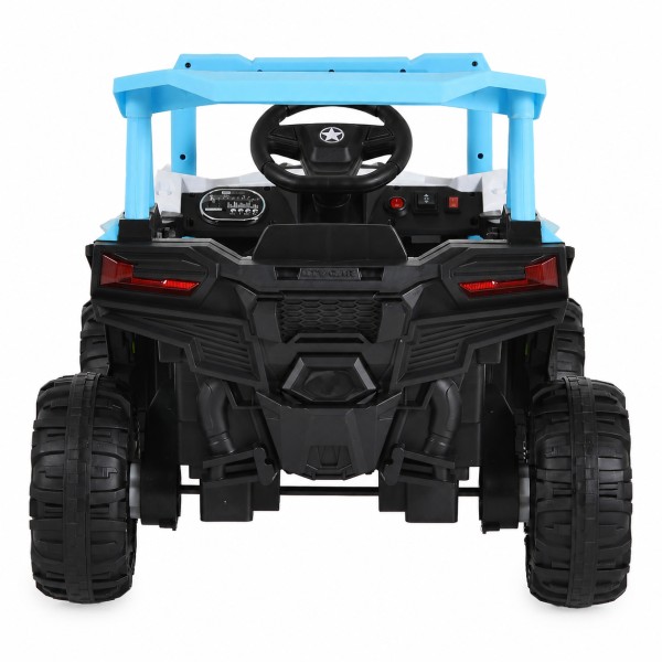 Jeep Electric Moni Gobi Go Blue, 12V, Funcție Balansare, Uși Mobile, Telecomandă 2.4 GHz, 3-8 Ani