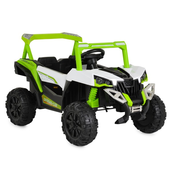Jeep Electric Moni Gobi Go Green, 12V, Funcție Balansare, Uși Mobile, Telecomandă 2.4 GHz, 3-8 Ani