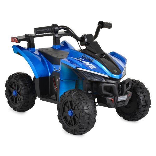ATV Electric Moni Dune Blue, 12V, Control prin Mâner, Faruri, MP3+USB, 30 kg, 3-8 Ani