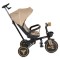 Tricicleta Pliabila Byox FoldiGo Beige, Șezut Rotativ 360°, 2 Moduri, Copertină 3 Secțiuni, 12-60 Luni
