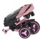 Tricicleta Pliabila Byox FoldiGo Pink, Șezut Rotativ 360°, 2 Moduri, Copertină 3 Secțiuni, 12-60 Luni