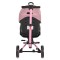Tricicleta Pliabila Byox FoldiGo Pink, Șezut Rotativ 360°, 2 Moduri, Copertină 3 Secțiuni, 12-60 Luni