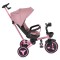 Tricicleta Pliabila Byox FoldiGo Pink, Șezut Rotativ 360°, 2 Moduri, Copertină 3 Secțiuni, 12-60 Luni