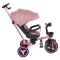 Tricicleta Pliabila Byox FoldiGo Pink, Șezut Rotativ 360°, 2 Moduri, Copertină 3 Secțiuni, 12-60 Luni