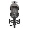 Tricicleta Pliabila Byox FoldiGo Grey, Șezut Rotativ 360°, 2 Moduri, Copertină 3 Secțiuni, 12-60 Luni