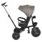 Tricicleta Pliabila Byox FoldiGo Grey, Șezut Rotativ 360°, 2 Moduri, Copertină 3 Secțiuni, 12-60 Luni