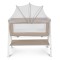 Pătuț Bebeluș Moni Kalinihta Beige, Pliabil, 2 Ferestre Plasă, Plasă Insecte, Raft Textil, 0 Luni+