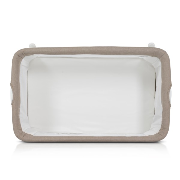 Pătuț Bebeluș Moni Kalinihta Beige, Pliabil, 2 Ferestre Plasă, Plasă Insecte, Raft Textil, 0 Luni+