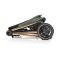 Cărucior 2în1 Cangaroo Hydra Green, Aluminiu, Coșuleț Nou-Născut, Ham 5 Puncte, Adaptor Maxi-Cosi, 0-4 Ani