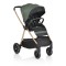Cărucior 2în1 Cangaroo Hydra Green, Aluminiu, Coșuleț Nou-Născut, Ham 5 Puncte, Adaptor Maxi-Cosi, 0-4 Ani