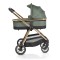 Cărucior 2în1 Cangaroo Hydra Green, Aluminiu, Coșuleț Nou-Născut, Ham 5 Puncte, Adaptor Maxi-Cosi, 0-4 Ani