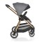 Cărucior 2în1 Cangaroo Hydra Grey, Aluminiu, Coșuleț Nou-Născut, Ham 5 Puncte, Adaptor Maxi-Cosi, 0-4 Ani