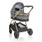 Cărucior 2în1 Cangaroo Hydra Grey, Aluminiu, Coșuleț Nou-Născut, Ham 5 Puncte, Adaptor Maxi-Cosi, 0-4 Ani