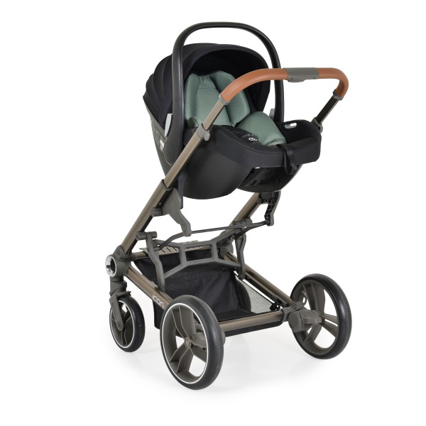 Scaun Auto I-Size Cangaroo Macan/Icon/Hydra Green, R129/03, Baza Oscilantă, Pernuță Nou-Născut, 40-83 cm, 0-15 Luni