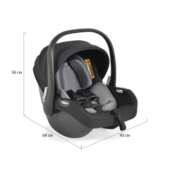 Scaun Auto I-Size Cangaroo Macan/Icon/Hydra Grey, R129/03, Baza Oscilantă, Pernuță Nou-Născut, 40-83 cm, 0-15 Luni