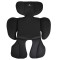 Scaun Auto Cangaroo Bravo Black I-Size, ISOFIX, Rotativ 360°, SPS Lateral, 10 Poziții Tetieră, 40-150 cm