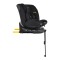 Scaun Auto Cangaroo Bravo Black I-Size, ISOFIX, Rotativ 360°, SPS Lateral, 10 Poziții Tetieră, 40-150 cm