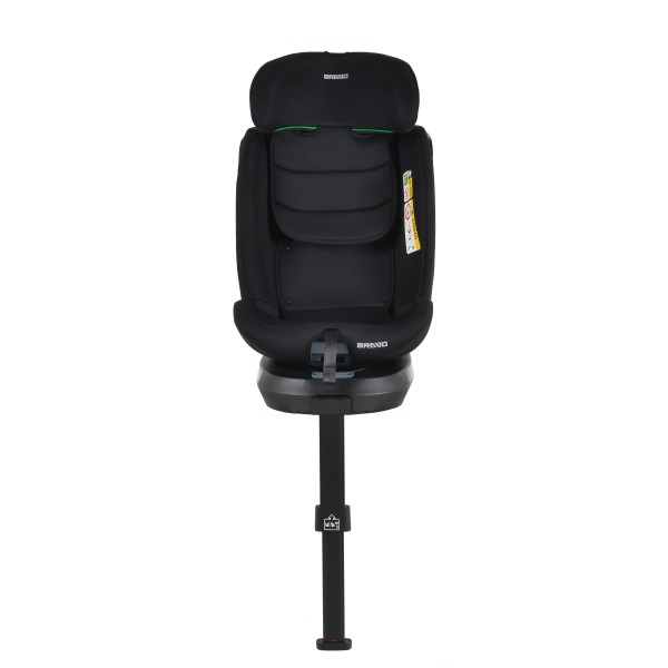 Scaun Auto Cangaroo Bravo Black I-Size, ISOFIX, Rotativ 360°, SPS Lateral, 10 Poziții Tetieră, 40-150 cm