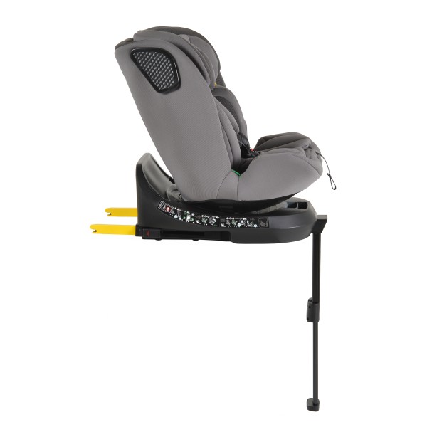 Scaun Auto Cangaroo Bravo Grey I-Size, ISOFIX, Rotativ 360°, SPS Lateral, 10 Poziții Tetieră, 40-150 cm