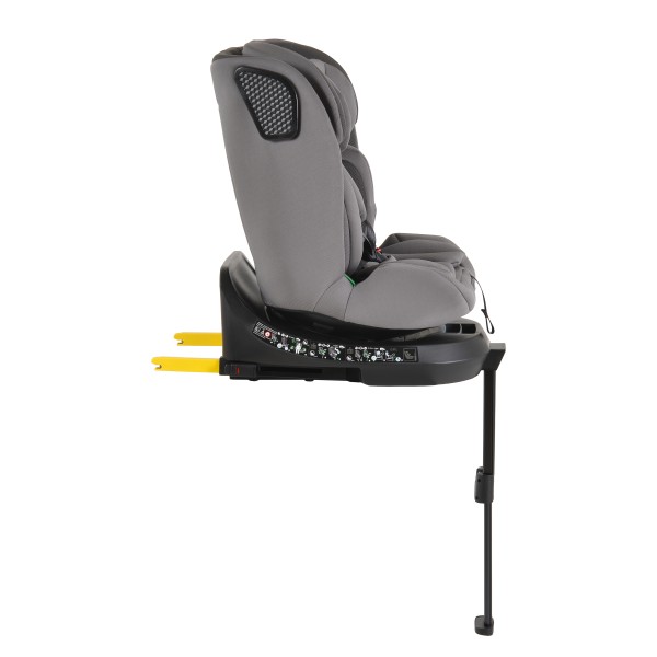 Scaun Auto Cangaroo Bravo Grey I-Size, ISOFIX, Rotativ 360°, SPS Lateral, 10 Poziții Tetieră, 40-150 cm