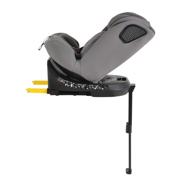 Scaun Auto Cangaroo Bravo Grey I-Size, ISOFIX, Rotativ 360°, SPS Lateral, 10 Poziții Tetieră, 40-150 cm
