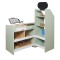 Magazin de Jucărie din Lemn Moni Toys, Tejghea cu Casă de Marcat, Alimente, Bancnote, Set Complet, 3 Ani+