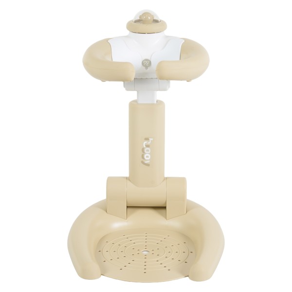 Suport de Baie Bebeluș Moni Huggy Beige, Antiderapant, Pliabil, 4 Înălțimi, 9-36 Luni
