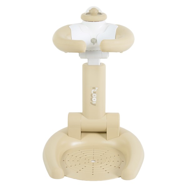 Suport de Baie Bebeluș Moni Huggy Beige, Antiderapant, Pliabil, 4 Înălțimi, 9-36 Luni