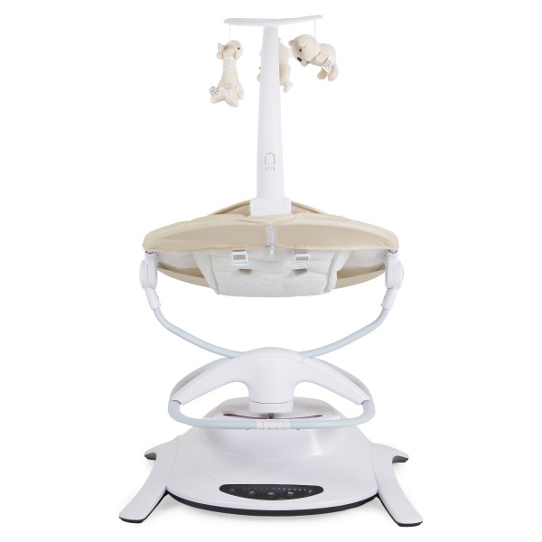 Leagăn Electric Cangaroo La Scala Beige, 6 Moduri, 5 Viteze, Rotativ 360°, Telecomandă, 12 Melodii, 0-9 kg